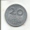 (No4) moneda- UNGARIA 20 FILLER 1976