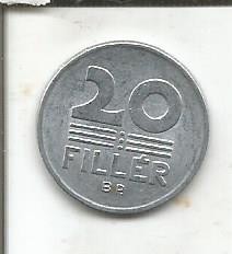 (No4) moneda- UNGARIA 20 FILLER 1976