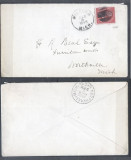 United States 1895 Postal History, Cover Milford to Northville D.058