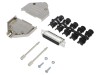 Conector D-Sub 25 pini mamă ecranat Amphenol, placare aur, pentru cablu