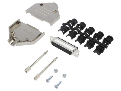 Conector D-Sub 25 pini mamă ecranat foto