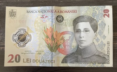 Bancnotă 20 lei 2021 Ecaterina Teodoroiu - ediție specială BNR foto