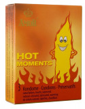 Amor Hot Moments - Prezervative cu efect &icirc;ncălzire, 3 buc, Orion