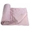 Pled roz din bumbac cu model deosebit KDS020