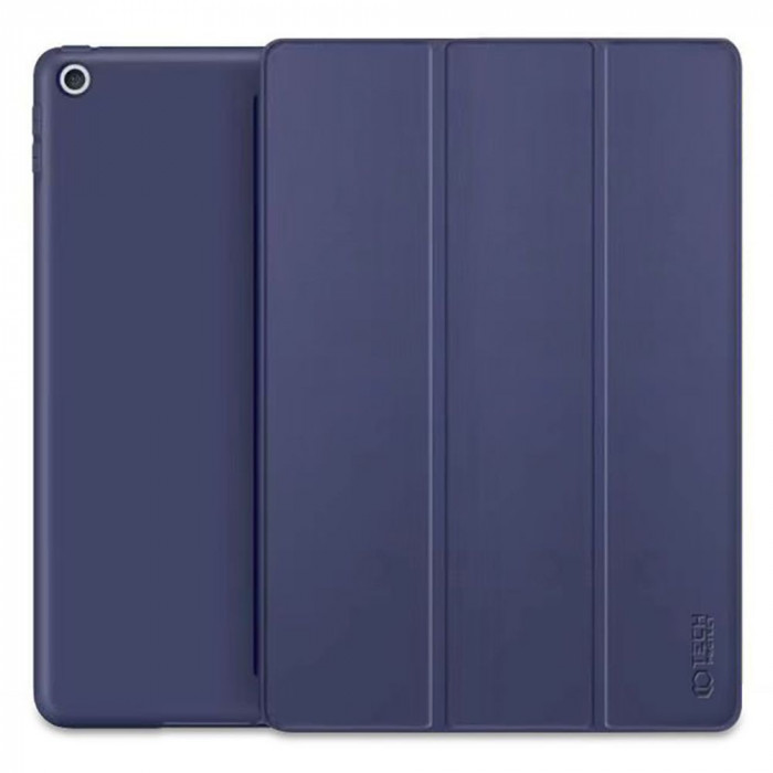 Husa Tech-Protect Smartcase pentru Apple iPad 10.2 7/8/9/2019-2021 Albastru Marin
