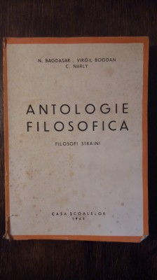 ANTOLOGIE FILOSOFICA- N. BAGDASAR foto