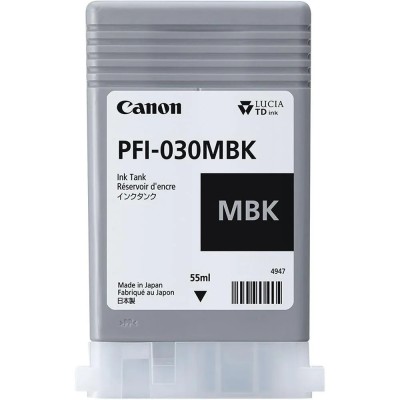 Cartus cerneala Canon PFI-030MBK, Matte Black, capacitate 55ml, pentru Canon foto