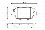 BOSCH 0 986 494 247 set placute frana,frana disc