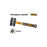 Ciocan cauciuc 450 gr negru - Ingco HRUH8816