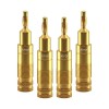 Set 4 mufe Banana 4mm Premium Clicktronic pentru cablu 6.0mm2