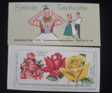 Lot 2 carnete DDR cu emisiuni filatelice 1971-1972