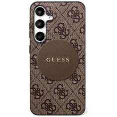 Husa pentru Samsung Galaxy S25 Plus - Guess 4G Circle Classic Logo MagSafe (GUHMS25MP4PGRSGW) - Brown