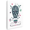 Tablou poster Love is in the air Tablou canvas pe panza CU RAMA 70x100 cm