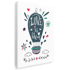 Tablou poster Love is in the air Tablou canvas pe panza CU RAMA 20x30 cm