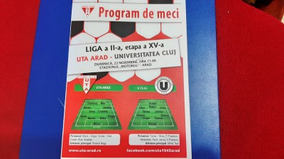 program UTA - U Cluj foto