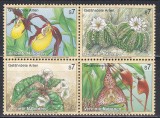Natiunile Unite Viena 1996 - Flori - Specii pe cale de dispariție, MNH, Nestampilat