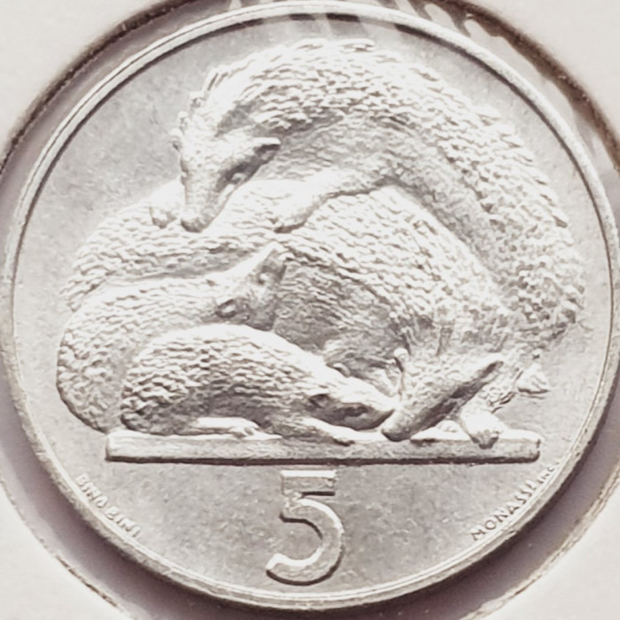 2719 San Marino 5 Lire 1975 Animals Series - European Hedgehog km 42