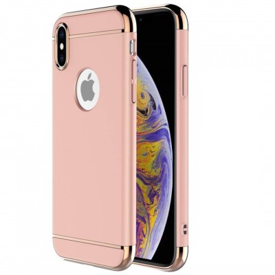 Husa Apple iPhone X, Elegance Luxury 3in1 Rose-Gold foto