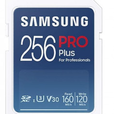 Card de memorie Samsung PRO Plus MB-SD256KB/WW, SDXC, 256GB, UHS-I U3, V30, Clasa 10 + Adaptor USB