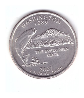 Moneda SUA 25 centi/quarter dollar 2007 P, Washington 1889, stare foarte buna foto