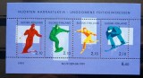 Finlanda 1991 sport sporturi de iarna , ski bloc neștampilata