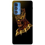 Husa compatibila cu Motorola Edge 20 Lite model Black Panther, Silicon, TPU, Viceversa, Transparent, Carcasa