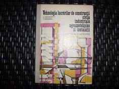 Tehnologia Lucrarilor De Constructii Civile , Industriale, Ag - R. Constantinescu, M. Voiculescu , 20663