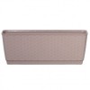 Ghiveci dreptunghiular Strend Pro Ratolla Mocca ISR700P, cu tava integrata, 70x17.3x15cm