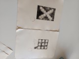 PAUL NEAGU, SERIA &quot;SFERE&quot;. 2 LITOGRAFII ALB-NEGRU SEMNATE STAMPILATE