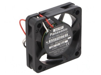 Ventilator DC Axial 12V 40x40x10mm 9.6m3/h 24.5dBA Cu Bilă foto