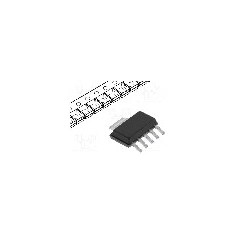 Circuit integrat, stabilizator de tensiune, LDO, nereglabil, SOT223-6, TEXAS INSTRUMENTS - TPS73725DCQ