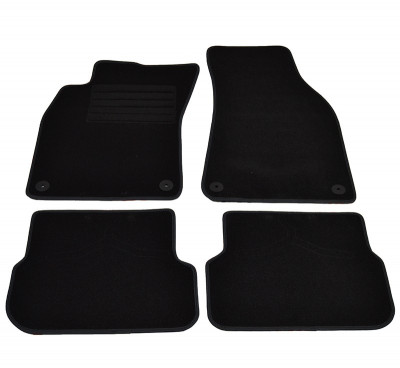 Covorase mocheta Audi A6 (C6) Berlina Avant/Kombi Allroad 2006-2011 Negru, set de 4 bucati foto