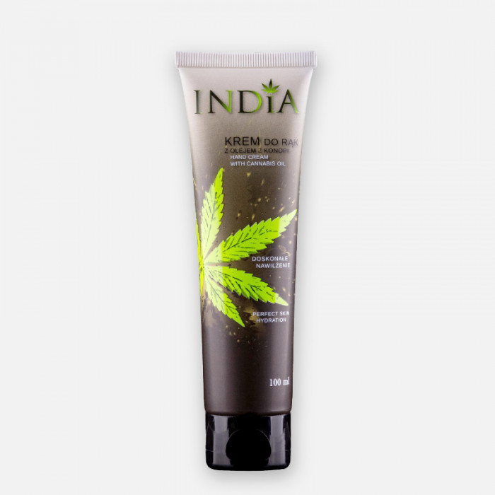 Crema de maini, India Cosmetics, with Hemp Oil, 100 ml