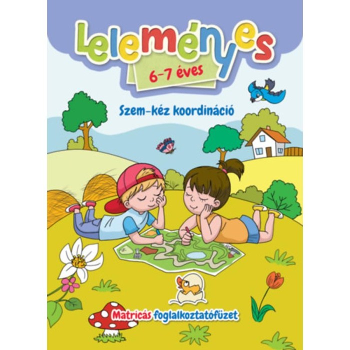 Lelem&eacute;nyes 6-7 &eacute;ves - Szem-k&eacute;z koordin&aacute;ci&oacute; - Matric&aacute;s foglalkoztat&oacute;f&uuml;zet