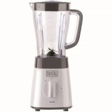 Blender BXJB500E, 500W, 1.5l, 2 viteze, functie Puse, Alb/Gri, Black+Decker