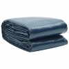 Folie Solara Piscina vidaXL, Negru/Albastru, 381 cm, PE, Incalzire Apa, Protectie UV, Economie Substante Chimice