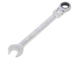Cheie combinată cu articulație 19mm satinate