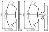 BOSCH 0 986 495 245 set placute frana,frana disc