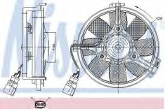 Ventilator, radiator AUDI A6 Avant (4B5, C5) (1997 - 2005) NISSENS 85547 foto