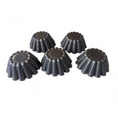 Forma pentru Savarine, Set 5 cavitati, Gri, 10 cm, 328COF