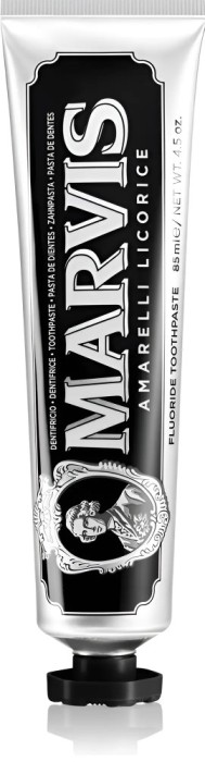 Marvis Pasta de dinti Amarelli Licorice, Menta si Lemn Dulce, 85ml