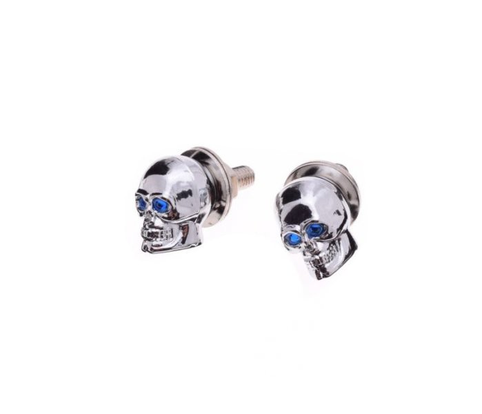 Set 2 suruburi craniu cu albastru, pentru prindere nr. inmatriculare Cod Produs: MX_NEW AW5432