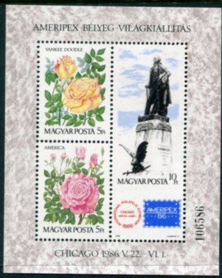 C5637 - Ungaria 1986 - Flora colita. nestampilata mnh foto
