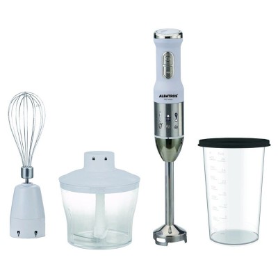 Multiblender Albatros, 700 W, 2 viteze, maner ergonomic, accesorii incluse, Alb foto
