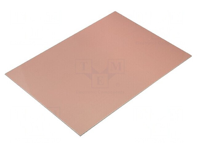 Placă laminată aluminiu 1,5mm cu acoperire cupru 244mm x 170mm