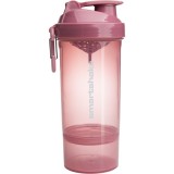 Smartshake Original2GO ONE shaker pentru sport + rezervor culoare Deep Rose Pink 800 ml