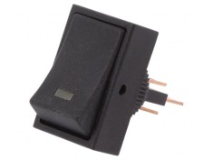 Comutator Rocker ON-OFF LED Portocaliu 25A 12V