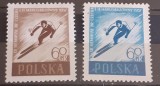 Cumpara ieftin Polonia 1957 sport SKI, ANIVERSARI ,SPORT 2v mnh, Nestampilat