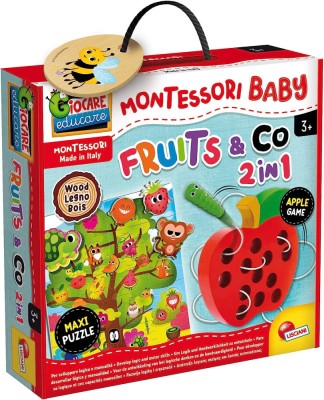 Joc Montessori 2 in 1 - Fructe foto