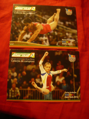 2 Ilustrate Campioni Olimpici Romani si Reclama Catena 2004 foto